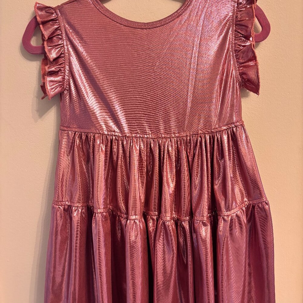 Pink Chicken Metallic Pink Dress 2T